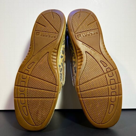 Womens SPERRY Top Sider Angelfish Sequin Leopard Print Boat Shoes / Size 6.5M - Picture 8 of 10